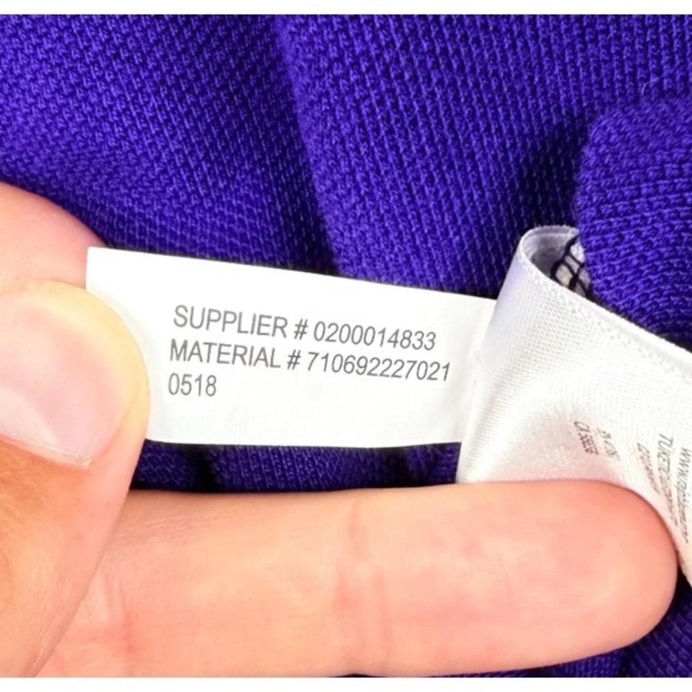Polo Ralph Lauren Big Pony Custom Slim Fit Polo Shirt Purple Yellow Medium M